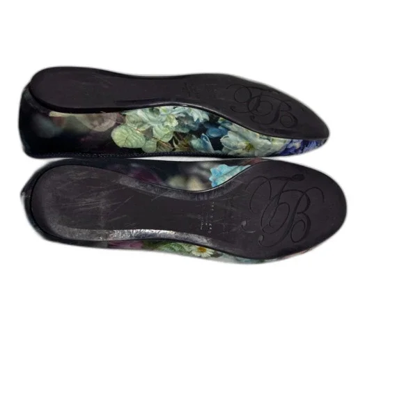 Ted Baker Women's Imme 2 Floral Boutique Print Ballet Flat Rose Gold Bow SZ 9.5 - Picture 6 of 10